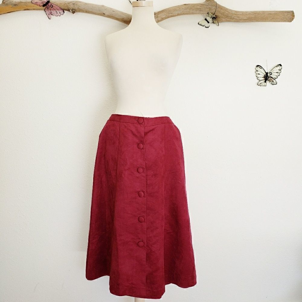 Vintage BFA button up A line skirt